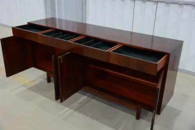 Sergio Rodrigues Mid Century Modern Credenza in Hardwood by Sergio Rodrigues 1960 s