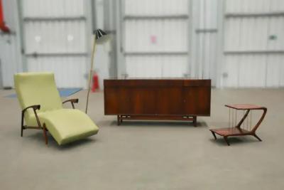 Sergio Rodrigues Mid Century Modern Credenza in Hardwood by Sergio Rodrigues 1960 s