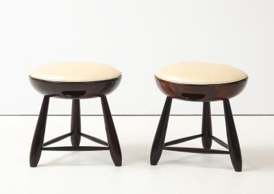 Sergio Rodrigues Mid Century Modern Pair of Mocho Stools by Sergio Rodrigues Brazil 1960s