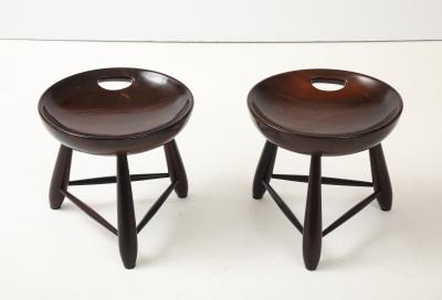 Sergio Rodrigues Mid Century Modern Pair of Mocho Stools by Sergio Rodrigues Brazil 1960s