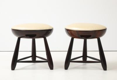 Sergio Rodrigues Mid Century Modern Pair of Mocho Stools by Sergio Rodrigues Brazil 1960s