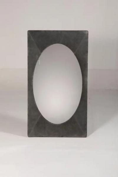 Sergio Rodrigues Mid Century Modern Pair of Oval wall mirrors by Sergio Rodrigues 1960s