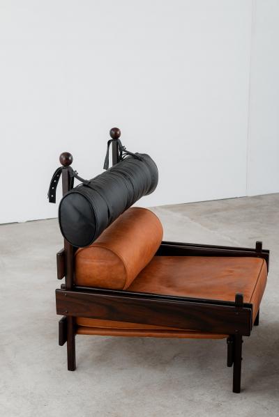 Sergio Rodrigues Mid Century Modern Tonico Armchair w ottoman by Sergio Rodrigues Brazil 1960s