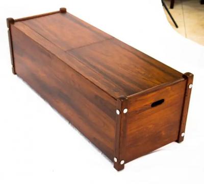 Sergio Rodrigues Mid Century Modern Trunk Model Sabara in Hardwood by Sergio Rodrigues 1965