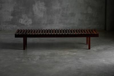 Sergio Rodrigues Mid Century Slatted Bench attributed to Sergio Rodrigues Brazil 1960