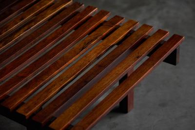 Sergio Rodrigues Mid Century Slatted Bench attributed to Sergio Rodrigues Brazil 1960