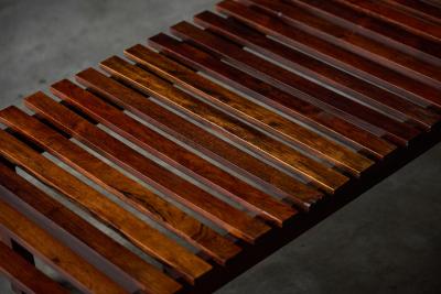 Sergio Rodrigues Mid Century Slatted Bench attributed to Sergio Rodrigues Brazil 1960