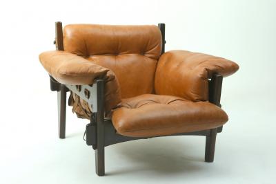 Sergio Rodrigues Mid century modern Moleca armchair by Brazilian designer Sergio Rodrigues
