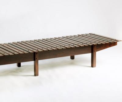 Sergio Rodrigues Mid century modern Mucki Bench by Brazilian designer Sergio Rodrigues
