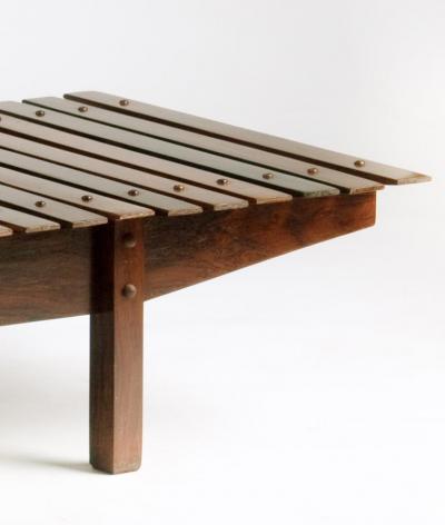 Sergio Rodrigues Mid century modern Mucki Bench by Brazilian designer Sergio Rodrigues