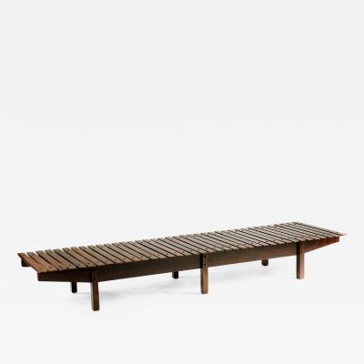 Sergio Rodrigues Mid century modern Mucki Bench by Brazilian designer Sergio Rodrigues