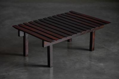 Sergio Rodrigues Modern Slatted Coffee Table in the Style of Sergio Rodrigues Brazil 1960s
