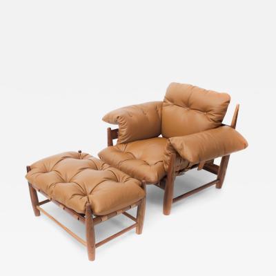 Sergio Rodrigues Mole Armchair With Ottoman By Sergio Rodrigues ca 1957