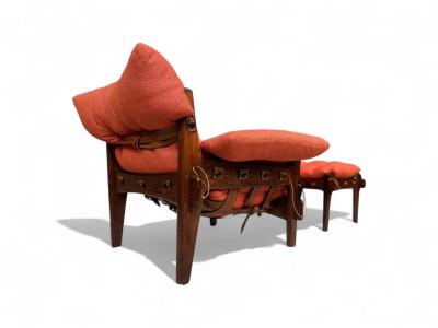 Sergio Rodrigues Moleca Lounge Chair with Stool Sergio Rodrigues 1963 Lot 214 346A