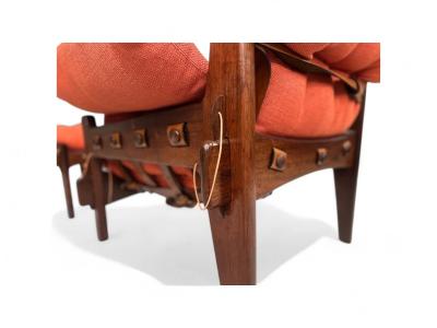 Sergio Rodrigues Moleca Lounge Chair with Stool Sergio Rodrigues 1963 Lot 214 346A