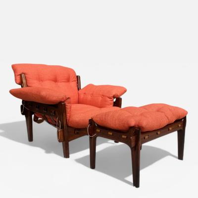 Sergio Rodrigues Moleca Lounge Chair with Stool Sergio Rodrigues 1963 Lot 214 346A