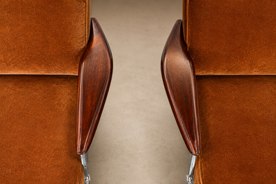 Sergio Rodrigues Pair of Beto Armchairs by Sergio Rodrigues in Brazilian Rosewood
