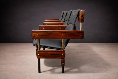 Sergio Rodrigues Pair of Double Longarina Auditorium Chairs Sergio Rodrigues