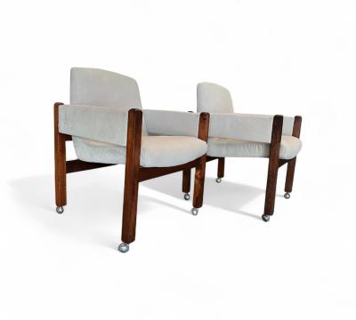Sergio Rodrigues Pair of Jimi Armchairs with Wheels Sergio Rodrigues 1971 Lot 420