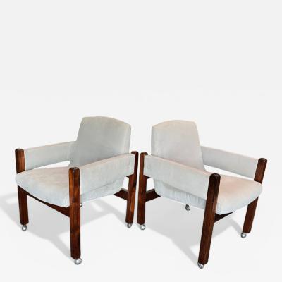 Sergio Rodrigues Pair of Jimi Armchairs with Wheels Sergio Rodrigues 1971 Lot 420