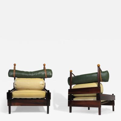 Sergio Rodrigues Pair of Sergio Rodrigues Tonico Lounge Chairs 1962 Brazil