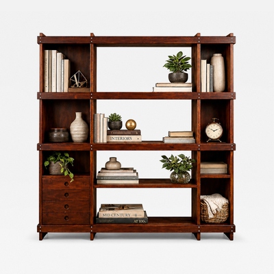 Sergio Rodrigues Rosewood Bookshelf by Sergio Rodrigues for OCA Brazil c 1968