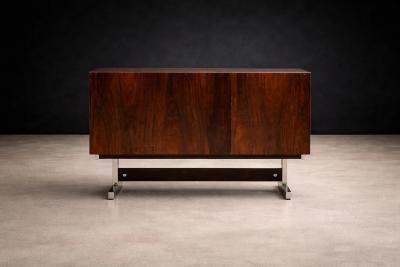 Sergio Rodrigues S rgio Rodrigues Dalmo Chest of Drawers in Rosewood and Chromed Steel Oca