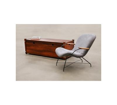 Sergio Rodrigues Sabara Trunk in Rosewood Sergio Rodrigues 1965s Lot 245A