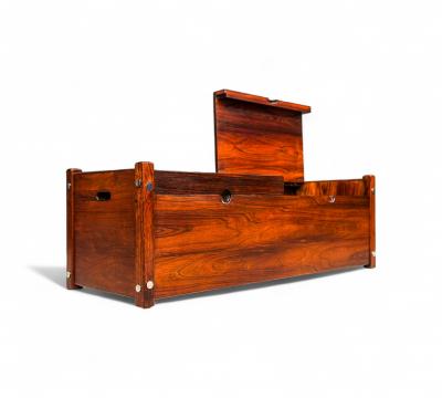 Sergio Rodrigues Sabara Trunk in Rosewood Sergio Rodrigues 1965s Lot 330A