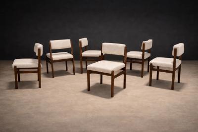 Sergio Rodrigues Sergio Rodrigues 1959 Eight Tiao chairs in Rosewood 2 armchairs 6 chairs 