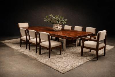 Sergio Rodrigues Sergio Rodrigues 1959 Eight Tiao chairs in Rosewood 2 armchairs 6 chairs 