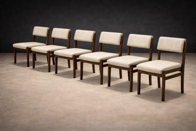 Sergio Rodrigues Sergio Rodrigues 1959 Eight Tiao chairs in Rosewood 2 armchairs 6 chairs 