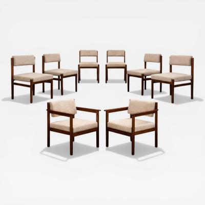 Sergio Rodrigues Sergio Rodrigues 1959 Eight Tiao chairs in Rosewood 2 armchairs 6 chairs 