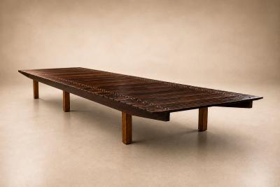 Sergio Rodrigues Sergio Rodrigues Brazilian Modern 1958 Mucki bench in Rosewood