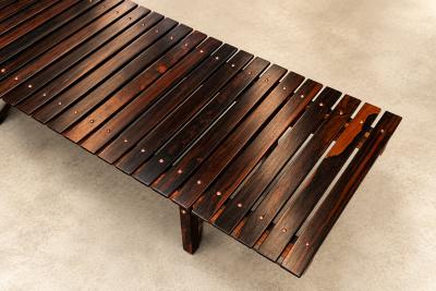 Sergio Rodrigues Sergio Rodrigues Brazilian Modern 1958 Mucki bench in Rosewood Lot 879