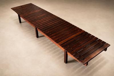 Sergio Rodrigues Sergio Rodrigues Brazilian Modern 1958 Mucki bench in Rosewood Lot 879