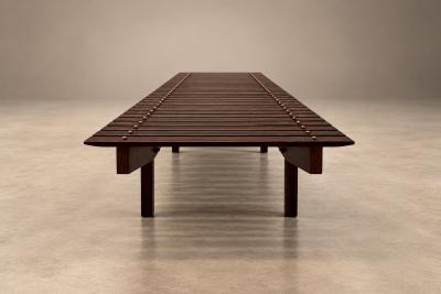 Sergio Rodrigues Sergio Rodrigues Brazilian Modern 1958 Mucki bench in Rosewood Lot 879
