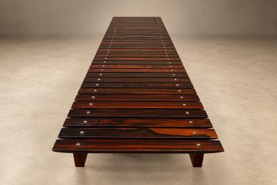 Sergio Rodrigues Sergio Rodrigues Brazilian Modern 1958 Mucki bench in Rosewood Lot 879