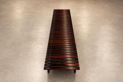 Sergio Rodrigues Sergio Rodrigues Brazilian Modern 1958 Mucki bench in Rosewood Lot 879