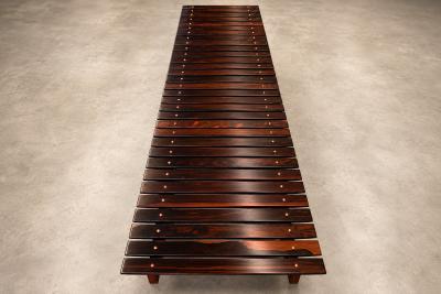 Sergio Rodrigues Sergio Rodrigues Brazilian Modern 1958 Mucki bench in Rosewood Lot 879