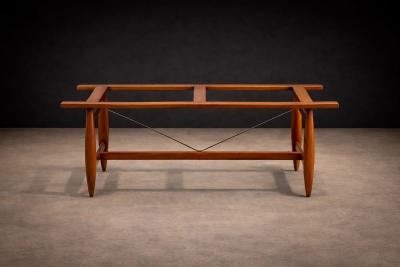 Sergio Rodrigues Sergio Rodrigues Burton Dining Table in Freij Polished Black Stone