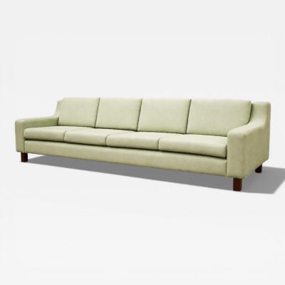 Sergio Rodrigues Sergio Rodrigues Caola Sofa in Rosewood and Green Fabric 1960s Lot 125