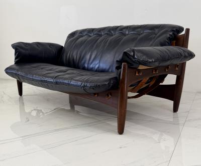 Sergio Rodrigues Sergio Rodrigues Mole Sheriff Sofa Rosewood Leather 1960s