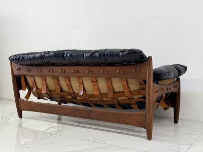 Sergio Rodrigues Sergio Rodrigues Mole Sheriff Sofa Rosewood Leather 1960s