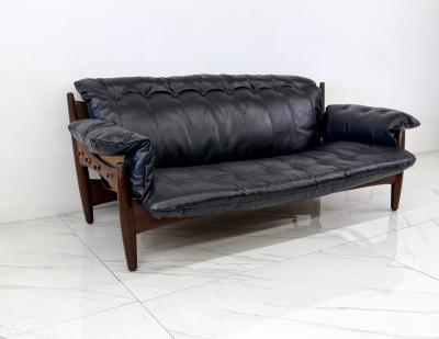 Sergio Rodrigues Sergio Rodrigues Mole Sheriff Sofa Rosewood Leather 1960s