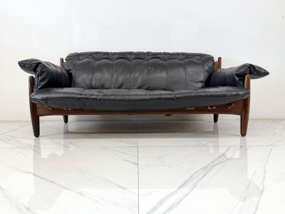 Sergio Rodrigues Sergio Rodrigues Mole Sheriff Sofa Rosewood Leather 1960s