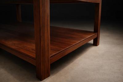 Sergio Rodrigues Sergio Rodrigues Pair of Brazilian Rosewood and White Marble Side Tables