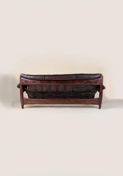 Sergio Rodrigues Sergio Rodrigues Sofa in Espresso Leather