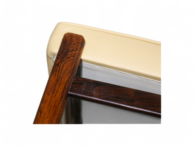 Sergio Rodrigues Set of 4 of Marco Chairs in Rosewood Leather Sergio Rodrigues 1960s