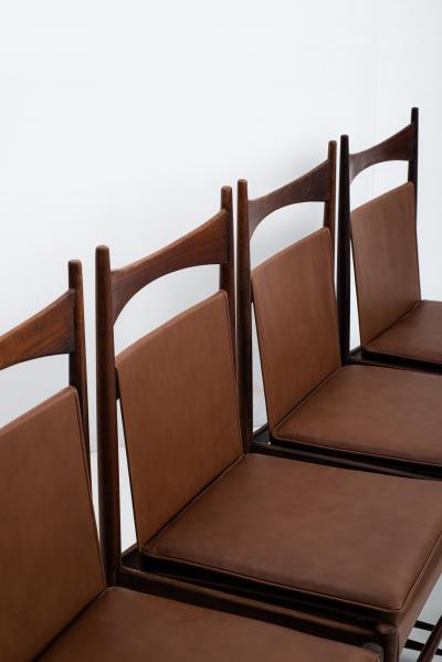 Sergio Rodrigues Set of 5 Mid Century Modern Cantu Alta Chairs by Sergio Rodrigues Brazil 1960s